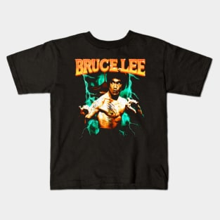 Vintage Bruce Movie Jeet Kune Do Be Water Lee Kids T-Shirt